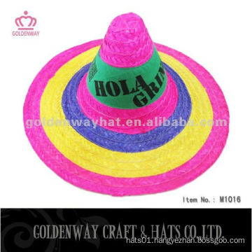 wholesale Newest adult party promotional mexican sombrero straw hat